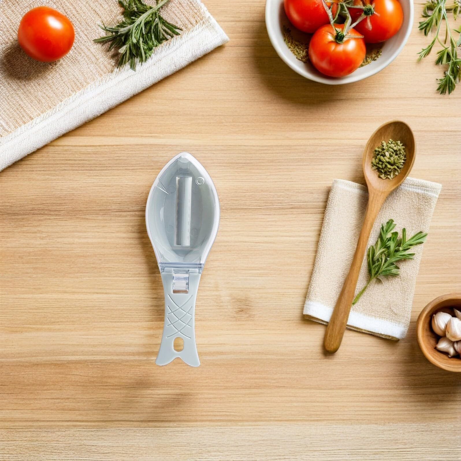 Mobestech 10pezzi Squamatore per Pesce Manuale con Coperchio Strumento di Pulizia per Rimozione Squame Pesce Utensile per Cucina Casa Ristorante