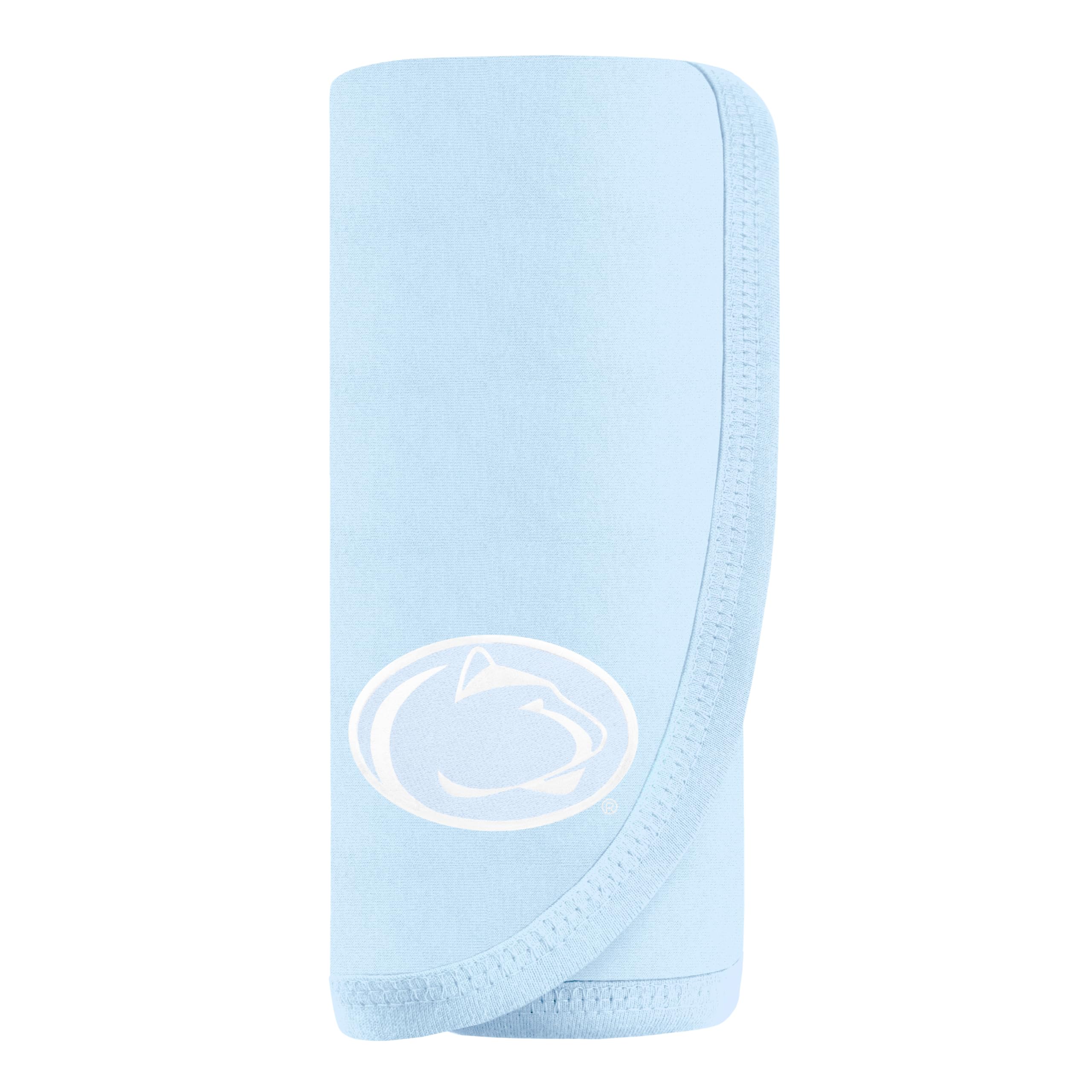Creative Knitwear College Baby NCAA Infant Striped/Solid Blanket, Unisex, One Size 37.5 X 33.5