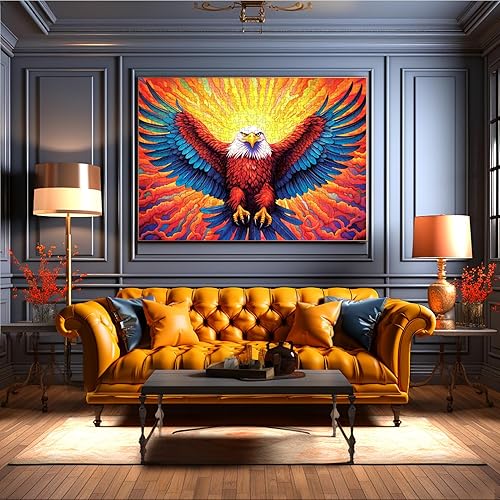 Miniatura 4 de Rompecabezas para adultos de 1000 piezas, majestuosa águila calva, rompecabezas de EVERUNION para adultos y niños, rompecabezas de rompecabezas