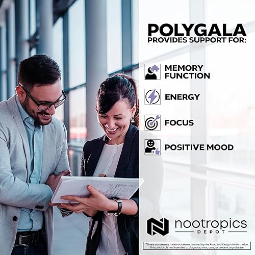 Miniatura 4 de Nootropics Depot Polygala tenuifolia Cápsulas 100 mg 180 unidades Extracto 201 Yuan Zhi Promueve la función cognitiva, el aprendizaje y la