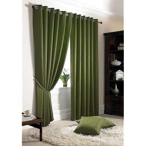 Olive Green Curtains Amazon Co Uk
