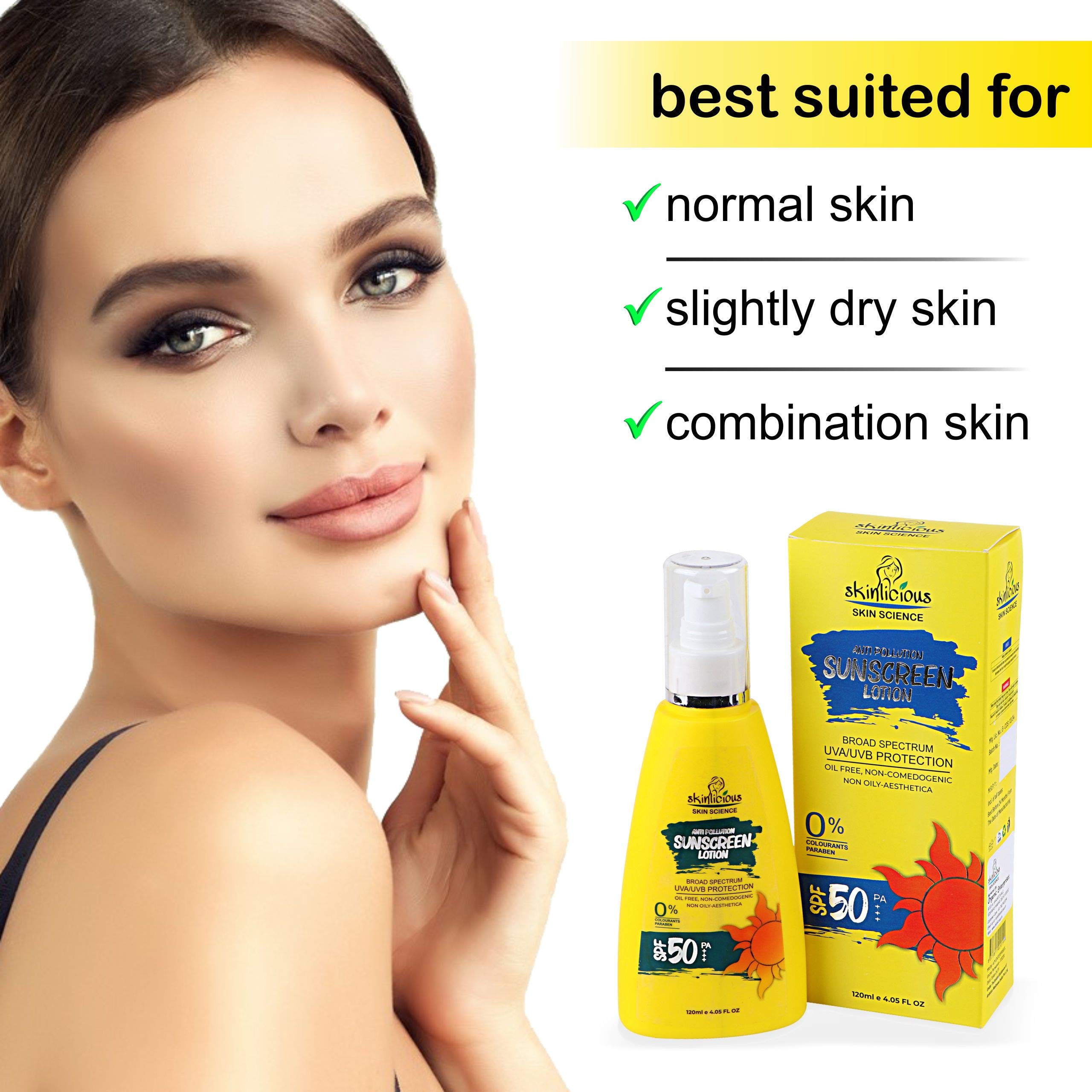 Buy SKINLICIOUS Anti Pollution Sunscreen Lotion For Oily, Sensitive