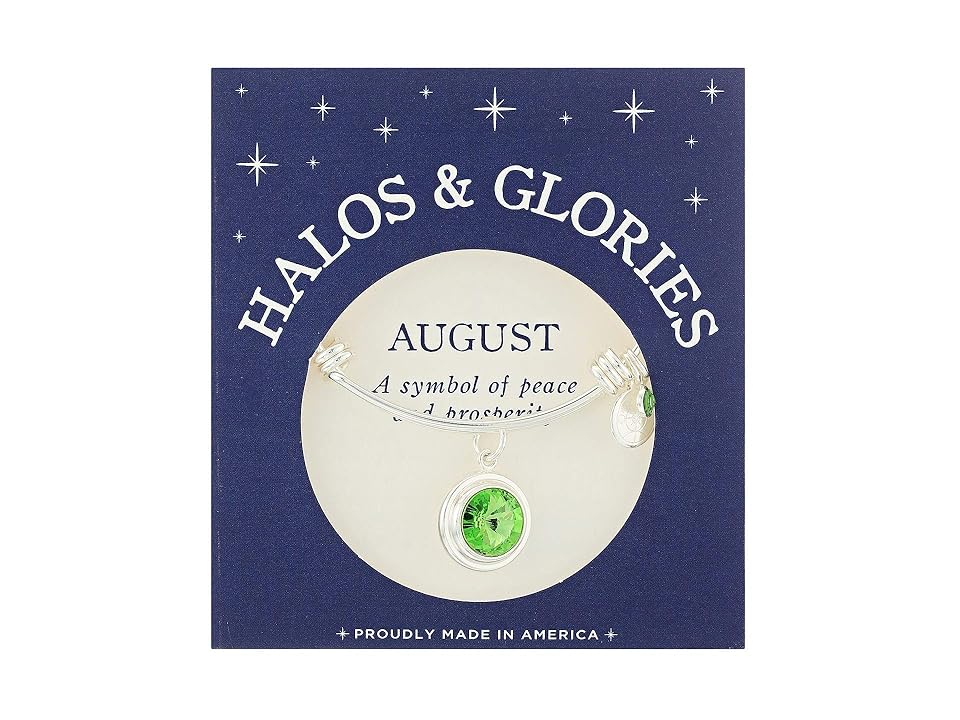 

Alex and Ani Halos Glories, August Crystal Bangle (Silver) Bracelet