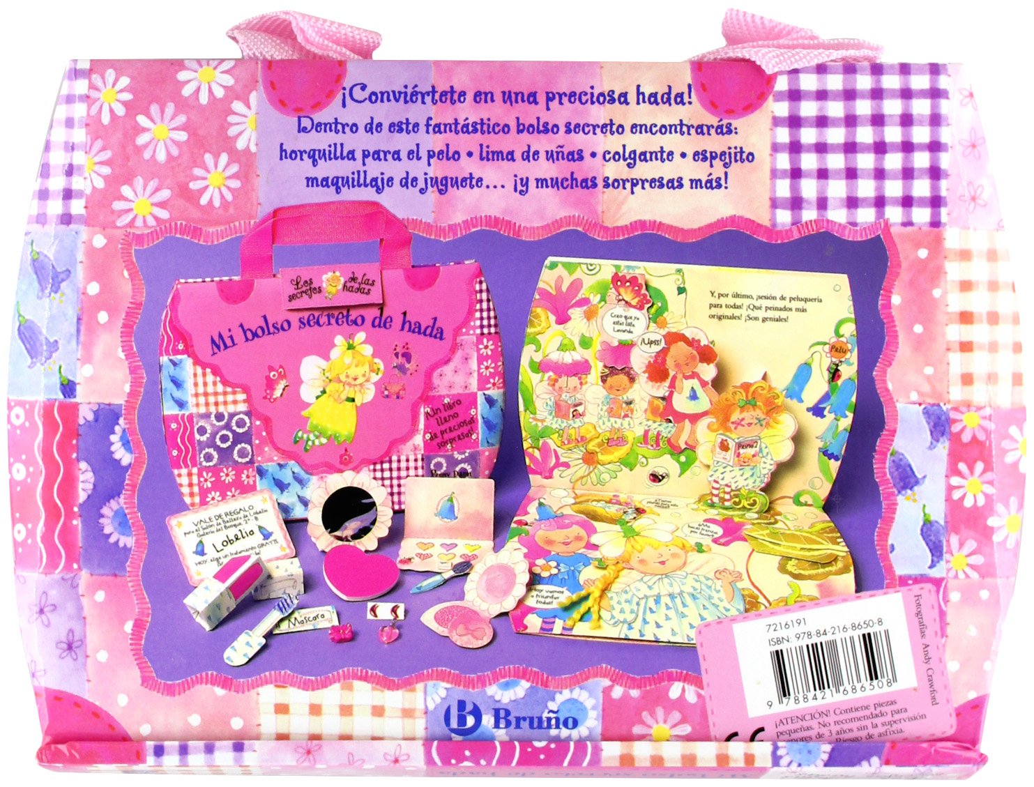 Mi bolso secreto de hada: ¡Un libro lleno de preciosas sorpresas! (Castellano - A Partir De 3 Años - Manipulativos (Libros Para Tocar, Jugar Y Pintar), Pop-Ups - Los Secretos De Las Hadas)