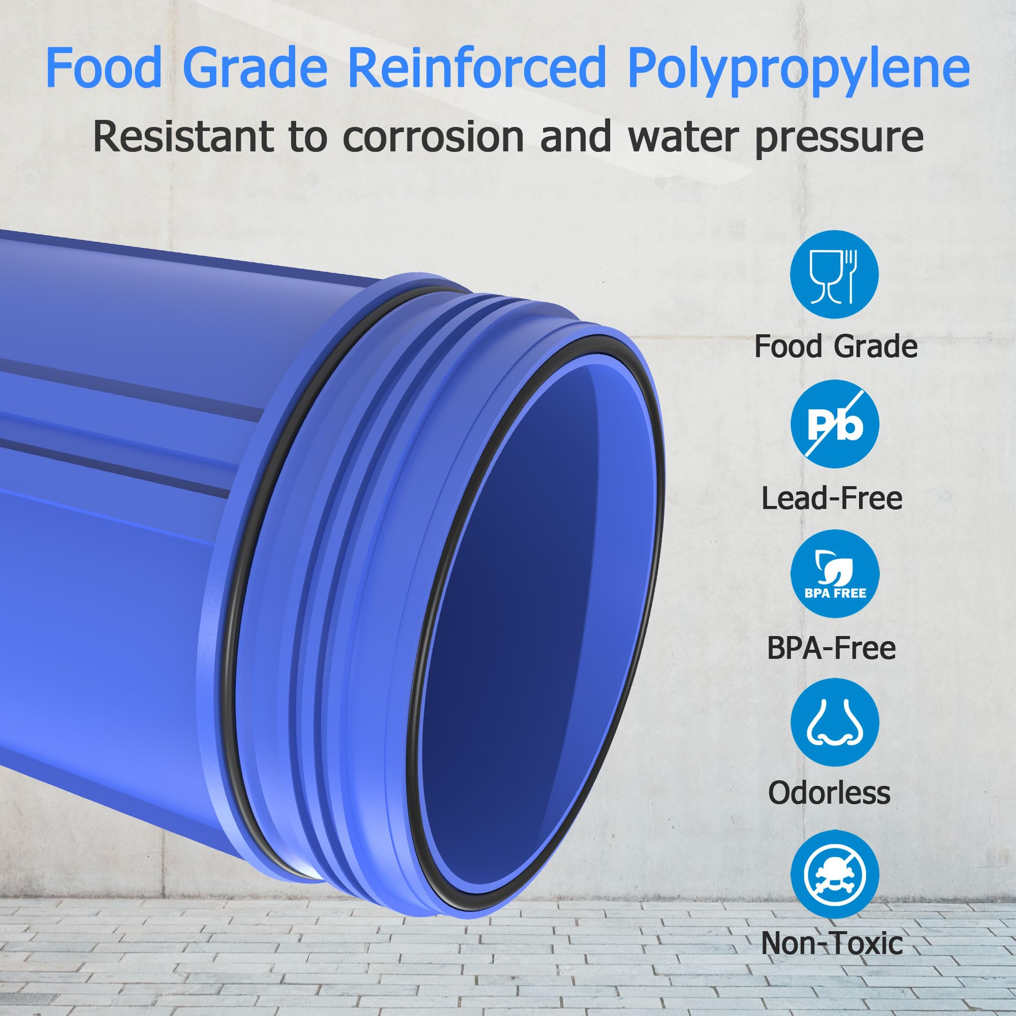 Whole House Water Filter Housing - 20x4.5" -3