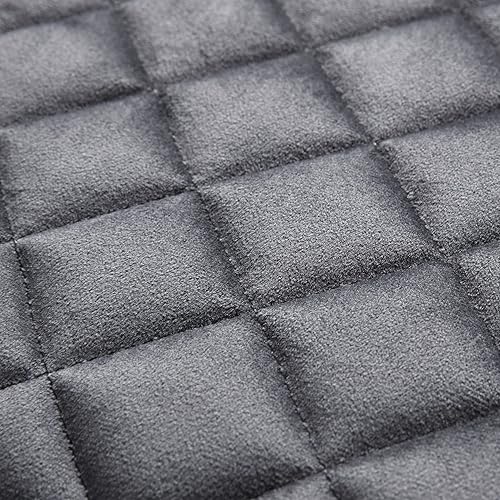 Miniatura 8 de 510 DESIGN Cheshire - Banco decorativo para dormitorio, diseño marroquí acolchado de diamante, reposapiés otomano acolchado para sala de estar,