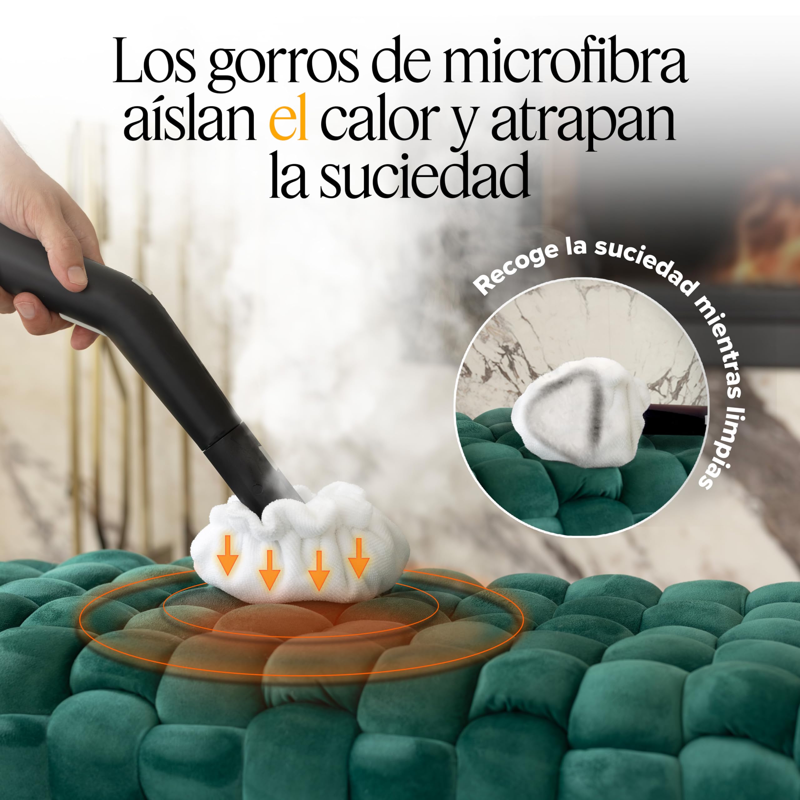 Dupray Paquete de Limpieza a Vapor, Kit de 24 Accesorios para Limpiadores a Vapor Dupray Ideal para suelos, azulejos, tapicería, cocinas y baños