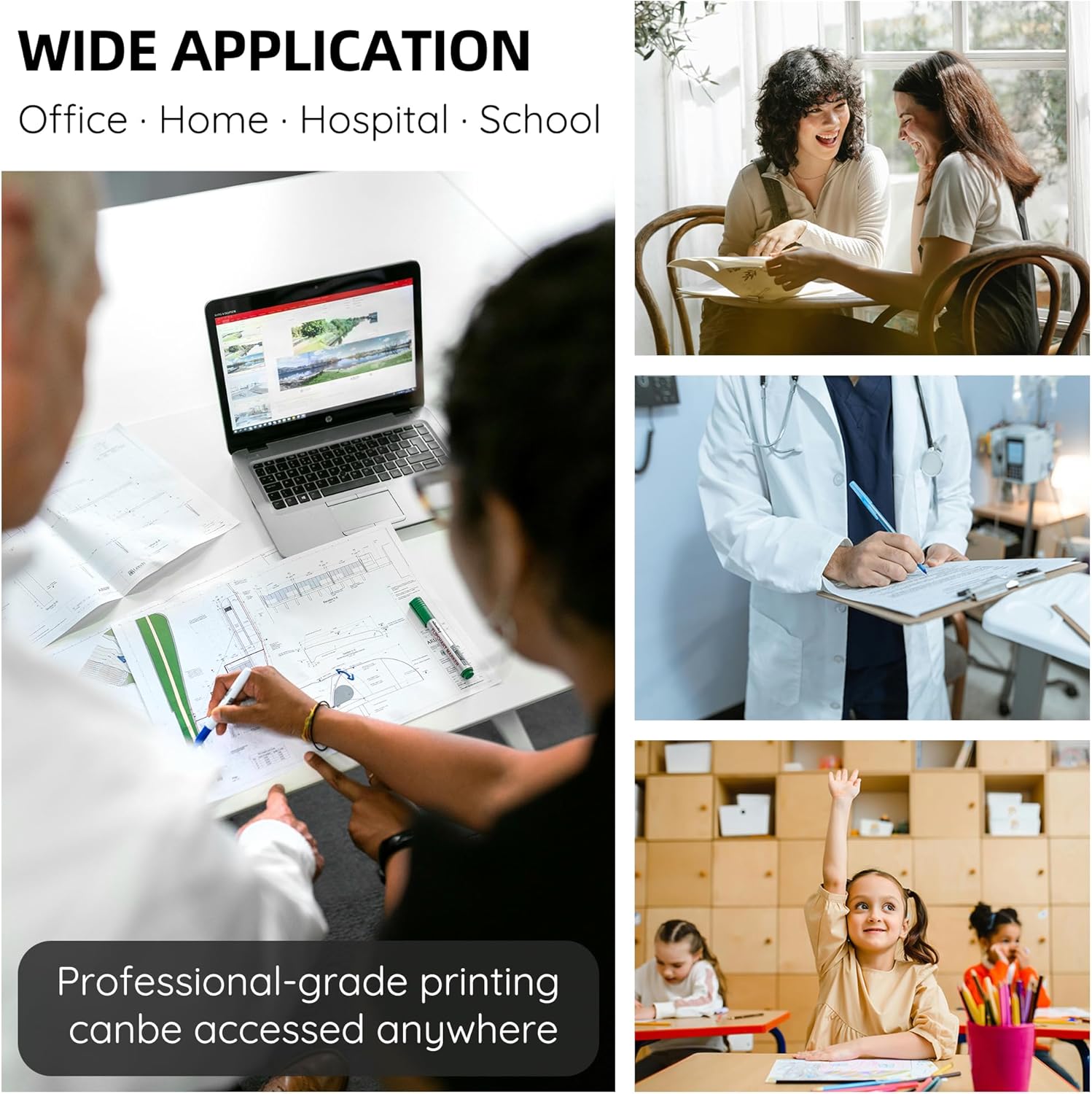 206X Toner Cartridges 4 Pack Replacement for HP 206X 206A Compatible with Color LaserJet Pro MFP M283fdw M283cdw M283fdn M282mw Pro M255dw M255nw M283 M255 Printer Ink (Black, Cyan, Yellow, Magenta)