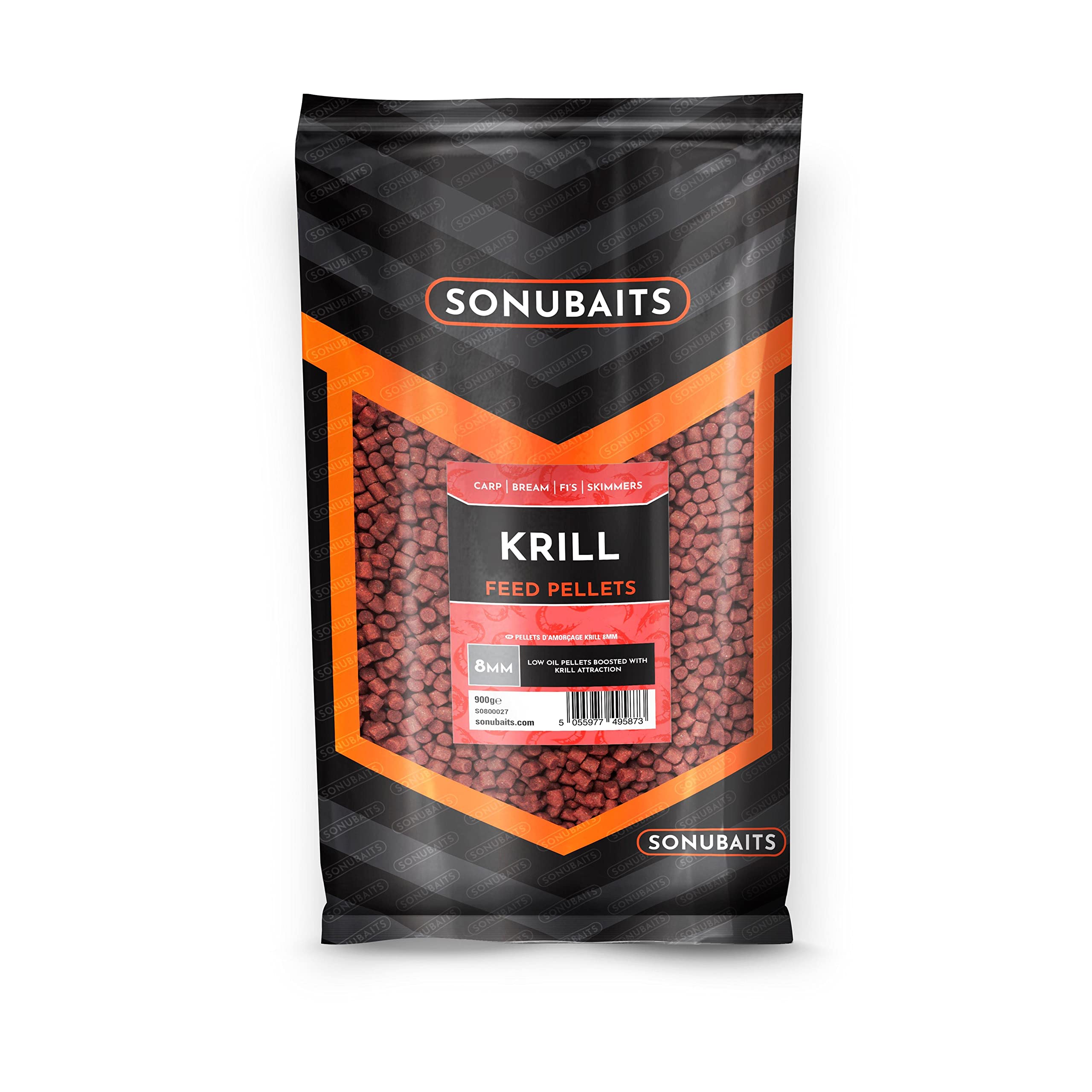 Sonubaits Krill Feed Pellets 8mm 900g bag