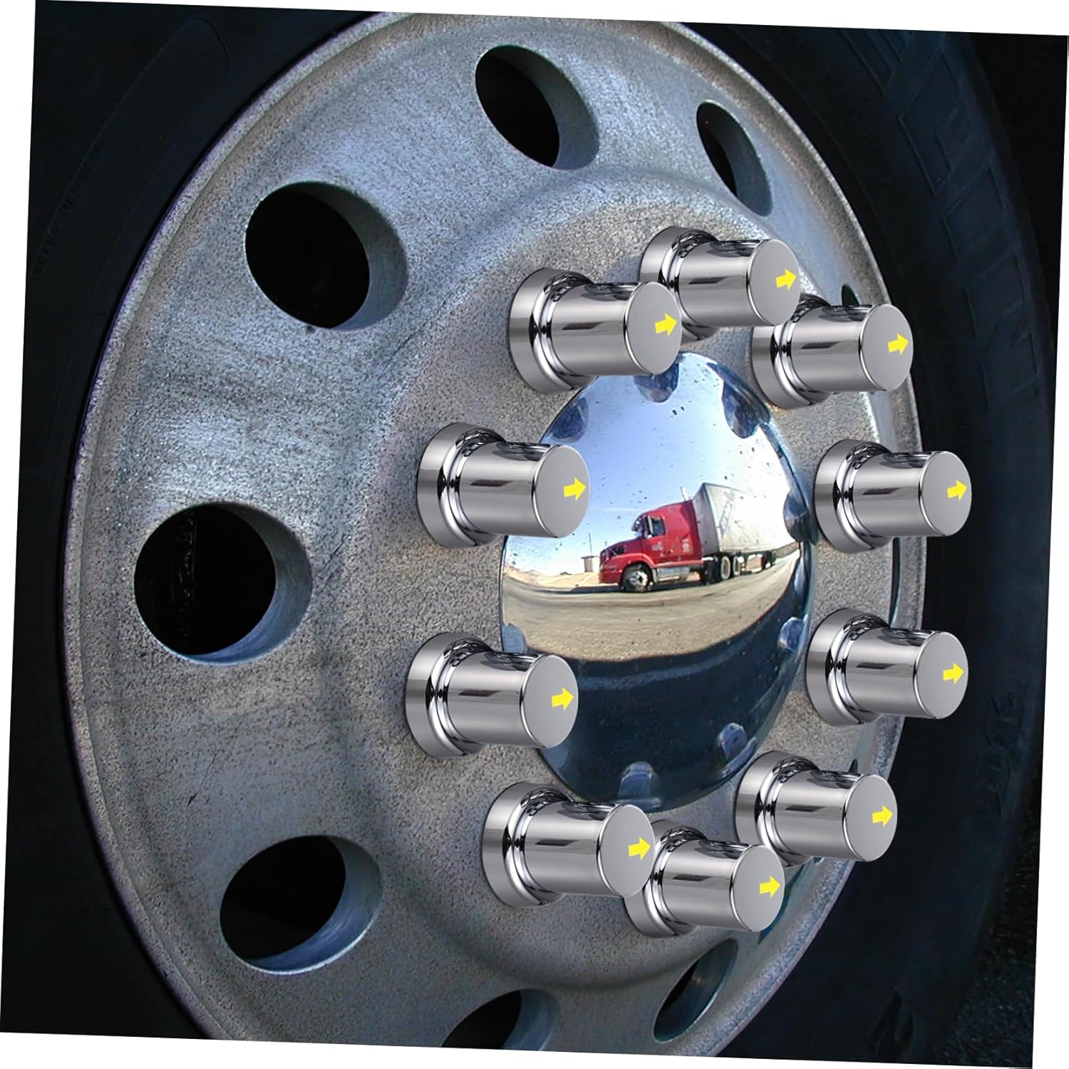 Chrome Abs Wheel Nut Covers 20pcs Lug Nut Covers Wheel Easy Install Car Part