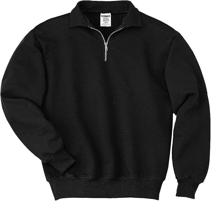Zip Sweatshirt with Cadet Collar 