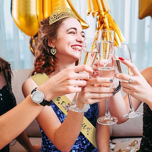 Miniatura 7 de Regalos geniales para cumpleaños 50, regalos geniales para mujer de 50 años, tiara de cumpleaños 50 para mujer, banda y corona de cumpleaños 50,