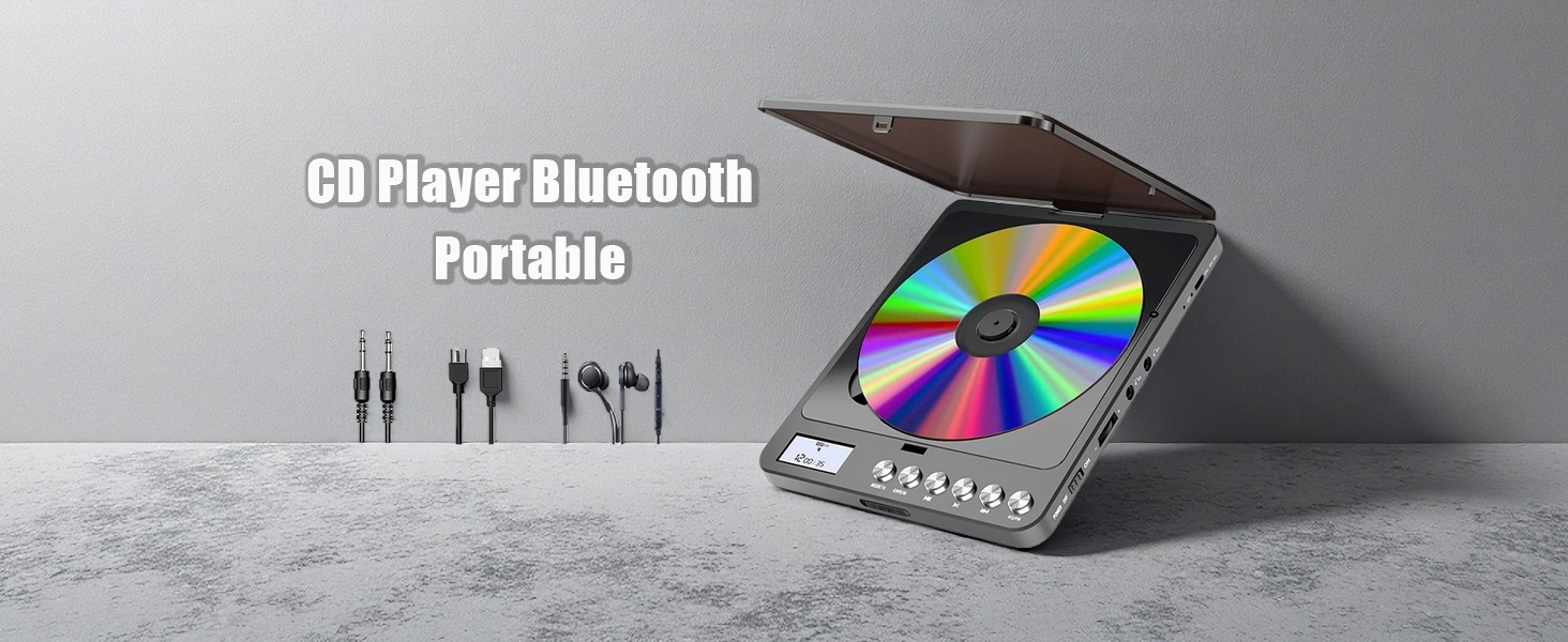 Amazon.com: Portable CD Player with Bluetooth and FM