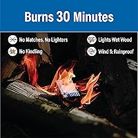 Vista 5 de Pull Start Fire Pull String Firestarter No Matches Required, Fire Starts in Seconds for Campfires, Grill, Fireplace, BBQ Lights Wet Wood, Easy