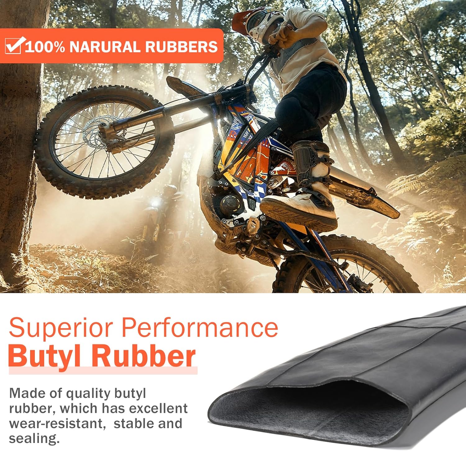 12.5x2.75 Tire and Inner Tube,2 Sets Replacement Knobby Tires for Razor MX350 MX400 Dirt Bike Rocket, X-Treme X-560, Compatible with 12 1/2x2 3/4 Electric Scooters
