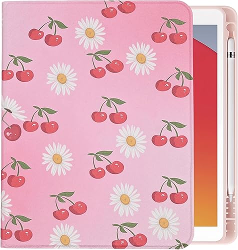 Miniatura 8 de Funda para iPad de 9, 8 y 7 generación (10.2 pulgadas versión 2021, 2020 y 2019), piel sintética, soporte de visión multiángulo, plegable, delgado,