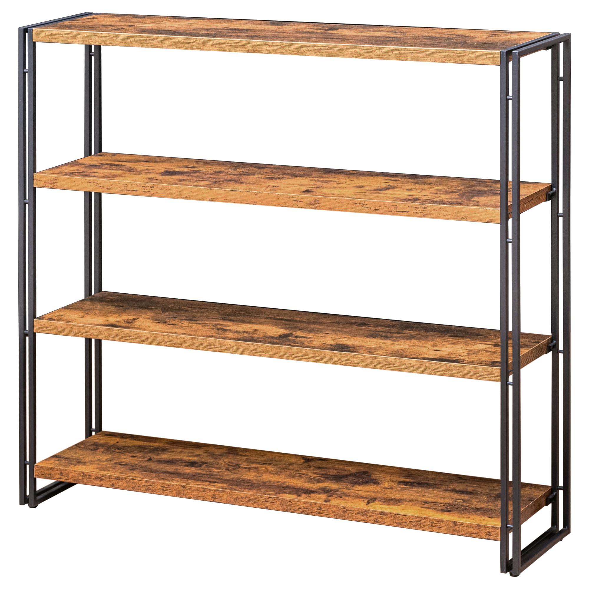 Amazon.com: BCLOUDNEST Bookshelf, 4 Tier Tall Bookcase, Industrial