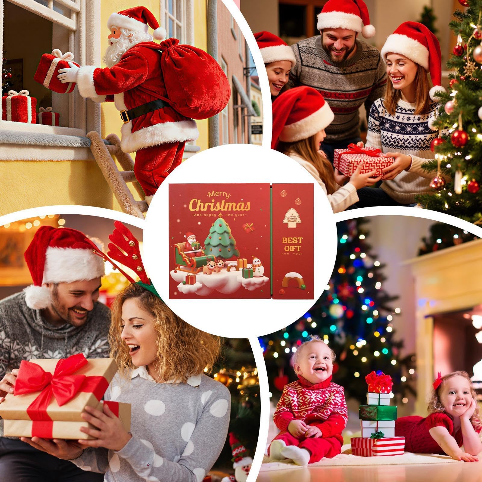 Scatola Avvento Natalizio Forniture Calendario 'Avvento Ricaricabile 24