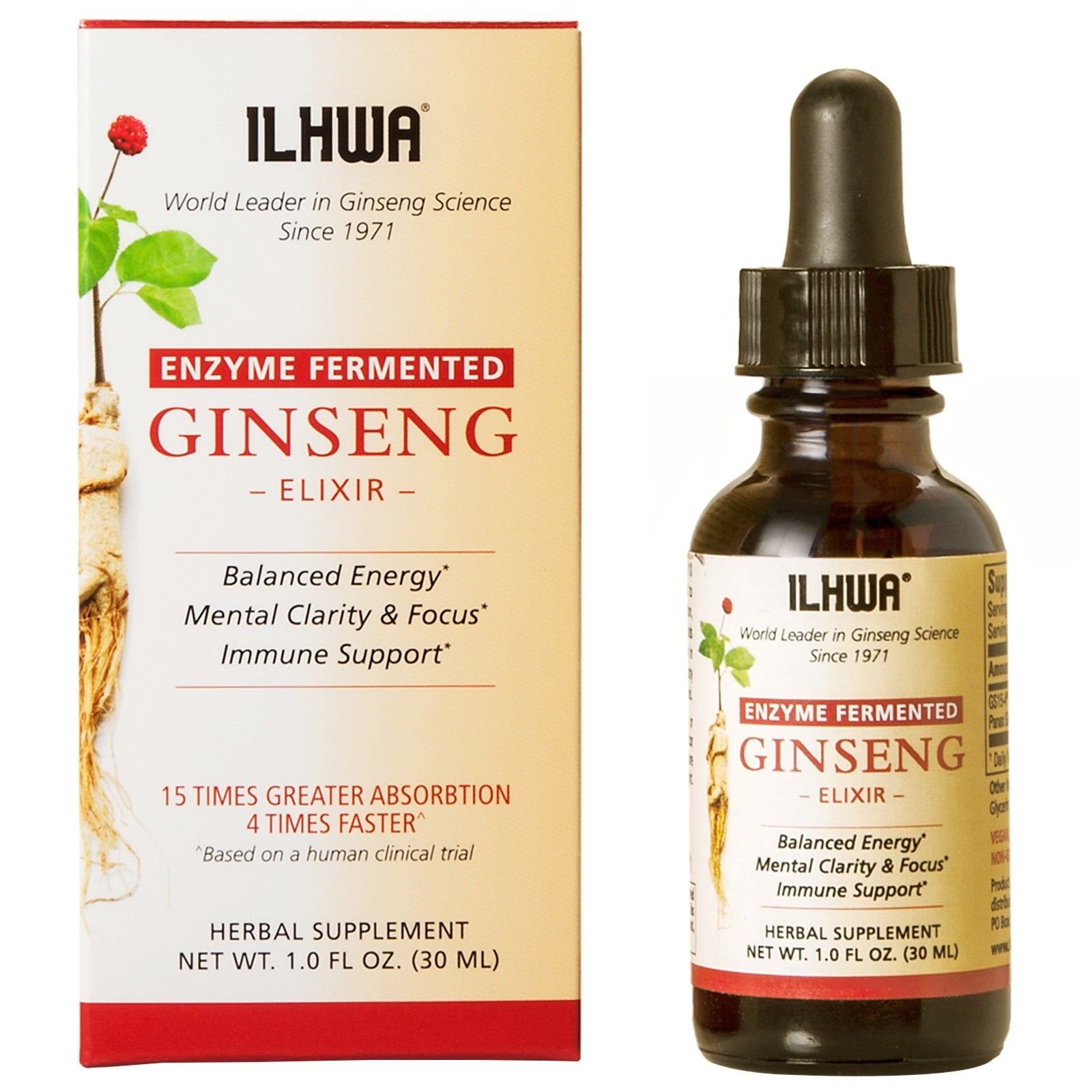 Ilhwa Ginseng, Elixir, Enzyme Fermented, 1 fl oz (30 ml)