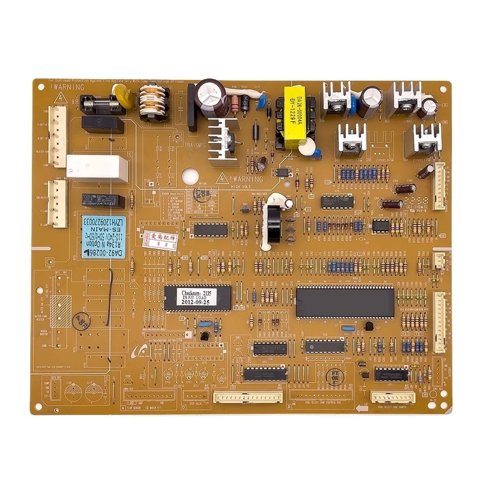 mXCDtRptJ Refrigerator Control Board DA92-00286E/S/U/G DA92-00286W/B/L Fridge Motherboard Freezer Parts(DA92-00286W)