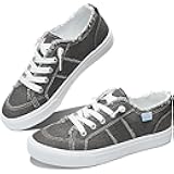 Women's Play Fashion Sneaker White Color Washed and Leopard Canvas Slip on Shoes