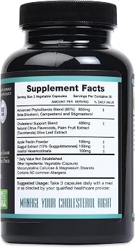 Triple Strength PhytoSterol Complex - CholestRX - Beta-Sitosterol - 3,000mg for Maximum Support, Gluten Free, 90 Count - Packaging May Vary