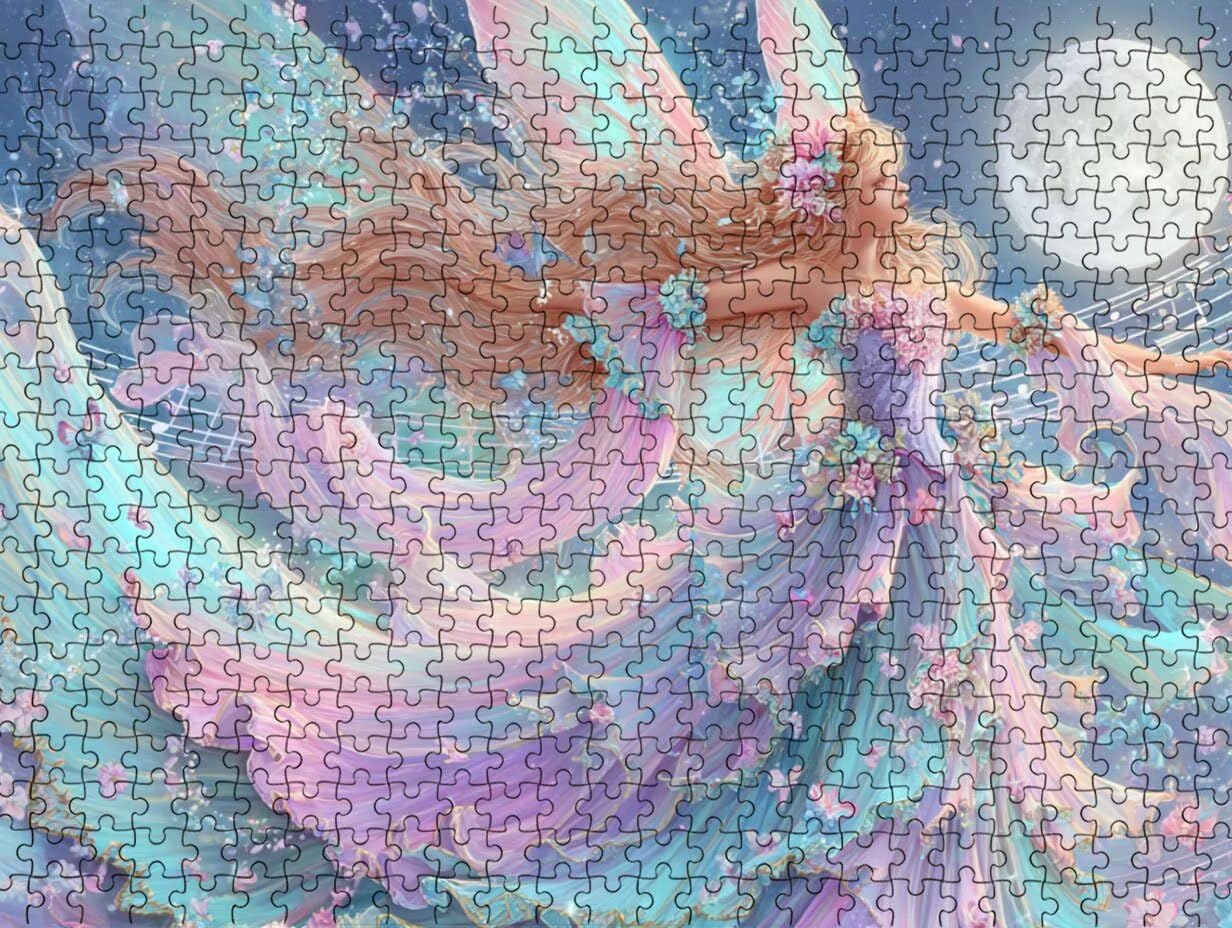Puzzle 2000 para Adultos, Chica Mariposa, Rompecabezas Clásicos LDYQS7-222