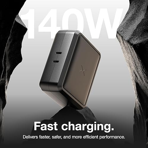 Miniatura 3 de NOCO XGrid X140 Cargador USB-C de 140 W - Adaptador de corriente GaN de doble puerto con PD 3.1, QC 5.0 y PPS - Carga rápida con distribución