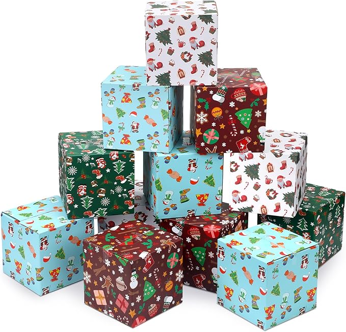 Cholemy 20 Pack Christmas Shipping Boxes Christmas Gift