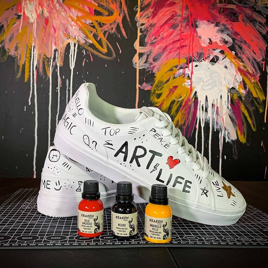 Zapatillas Blancas Como Pintar Zapatos De Cuero Sintetico Cuero