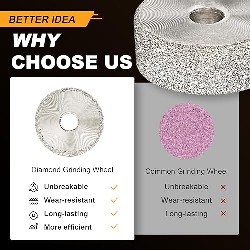 Miniatura 6 de Brocas de lijado de diamante para herramienta giratoria Dremel, brocas de lijado de piedra con vástago de 18 de pulgada, regalo para amantes de las