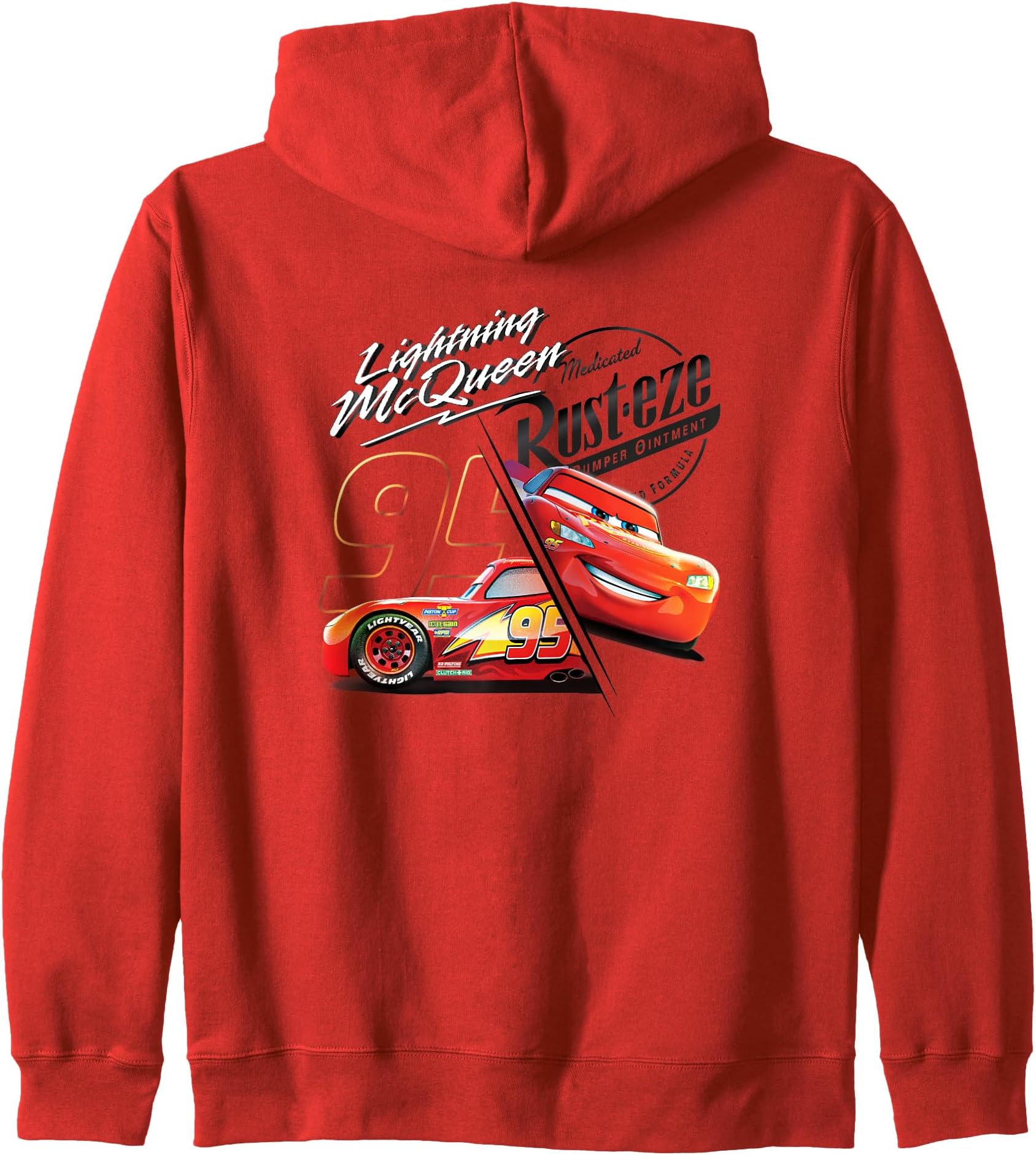 Pixar Cars Lightning Mcqueen Rusteze Zip Hoodie