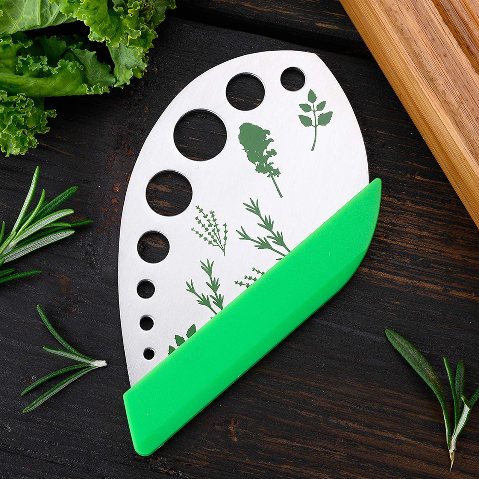 Separatore Di Foglie Per Verdure In Legno Di Noce – Utensile Da Cucina Per Coriandolo E Erbe Aromatiche, Design A Forma Di Foglia