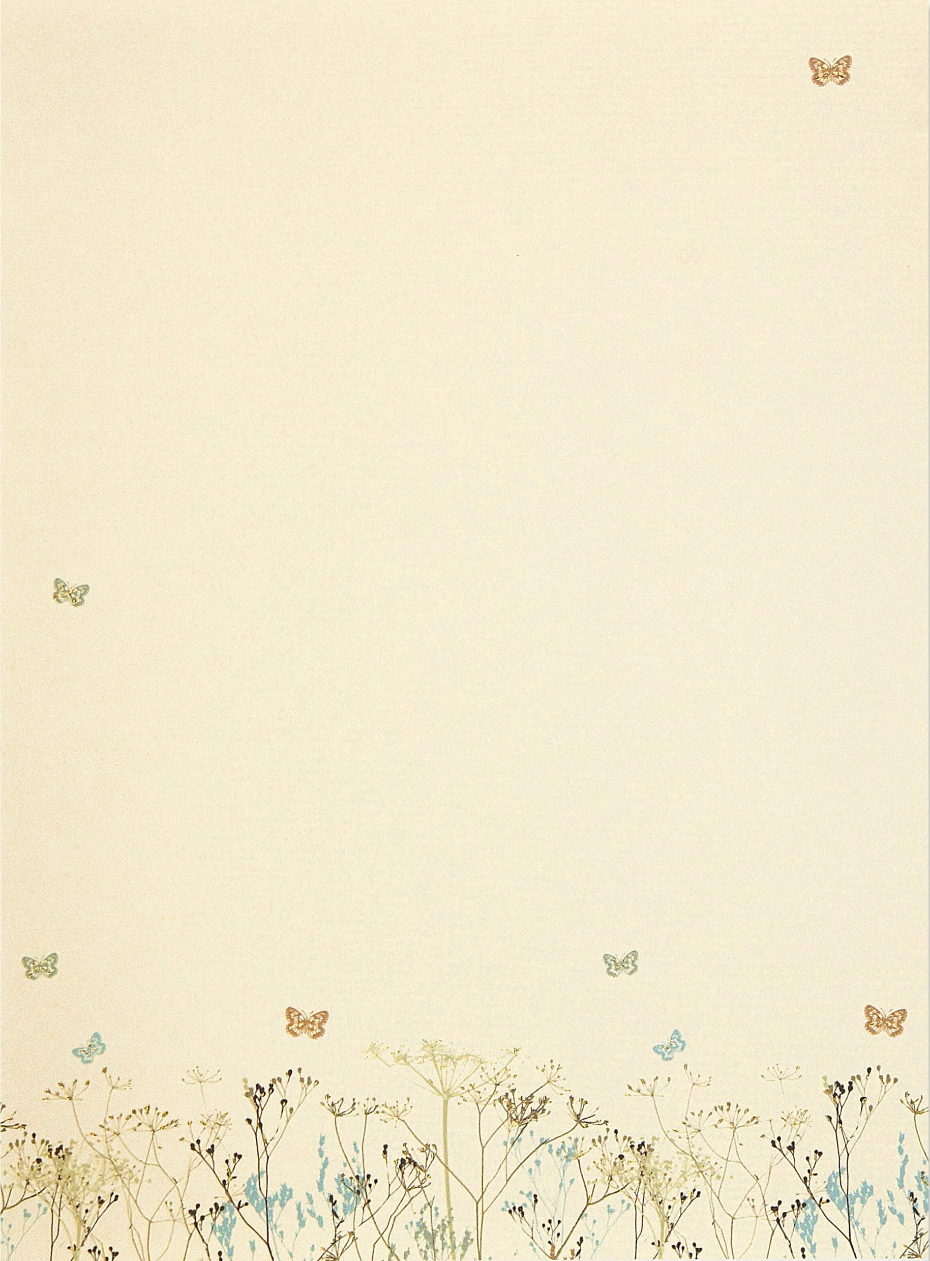 Butterflies Stationery Set (30 sheets and 24 envelopes)