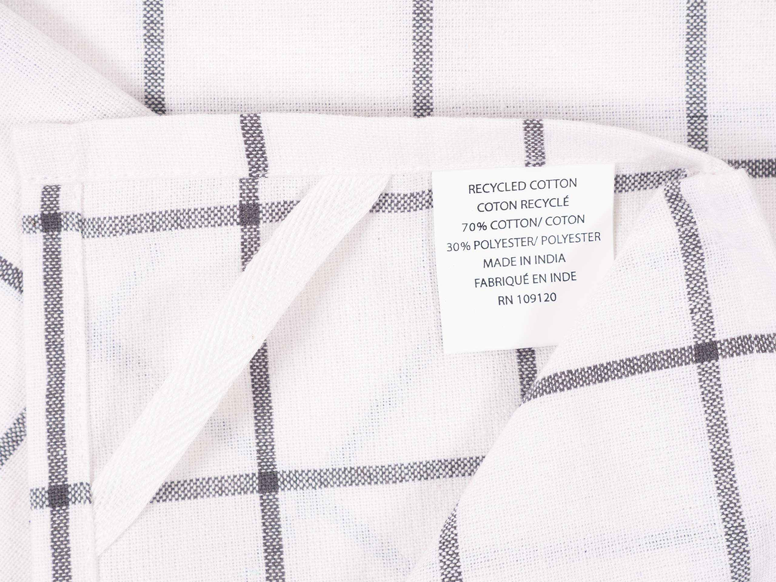 BOOMIBOO Lot De 6 Torchons De Cuisine 100 % Coton, Tissage Gaufré, Ultra Doux, Absorbants