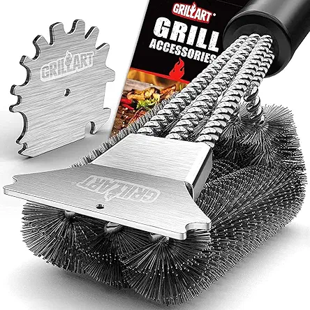GRILLART Grill Brush and Scraper,18 Inch BBQ Grill...