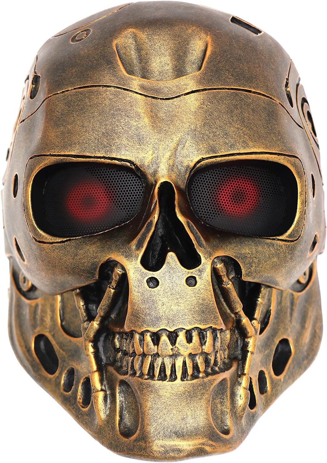 樹脂 DC-10 T800 ターミネーターマスク フィールド CS 保護スカルマスク ハロウィン 仮面舞踏会 コスプレ小道具 (銅)
