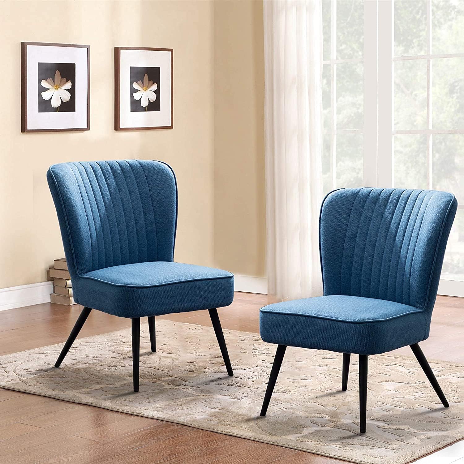 Buy Andeworld Linen Accent Chairs Set Of 2 Upholstered Living Room Chairs Modern Leisure Club Chairs Large Seat Armless Sofa Chairs Ergonomic Side Chair Blue Online In Indonesia B08swlydjt Buy Andeworld Linen Accent Chairs Set Of 2 Upholstered Living Room Chairs Modern Leisure Club Chairs Large Seat Armless Sofa Chairs Ergonomic Side Chair Blue Online In Indonesia B08swlydjt