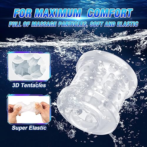 Miniatura 3 de Masturbadores masculinos de empuje automático, masturbadores masculinos de bolsillo con 7 modos de empuje y vibración para hombre, máquina sexual de