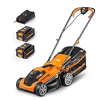 LawnMaster CLMF2434G Tagliaerba Senza Filo 24V Max 2x4.0Ah Batteria