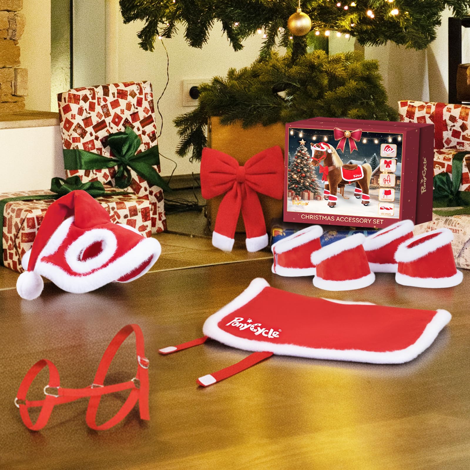 PonyCycle Montar en Caballo Unicornio juguete Navidad Traje Medio (adecuado Para el Modelo Y/U/E tamaño 4 Para Edades 4-7)