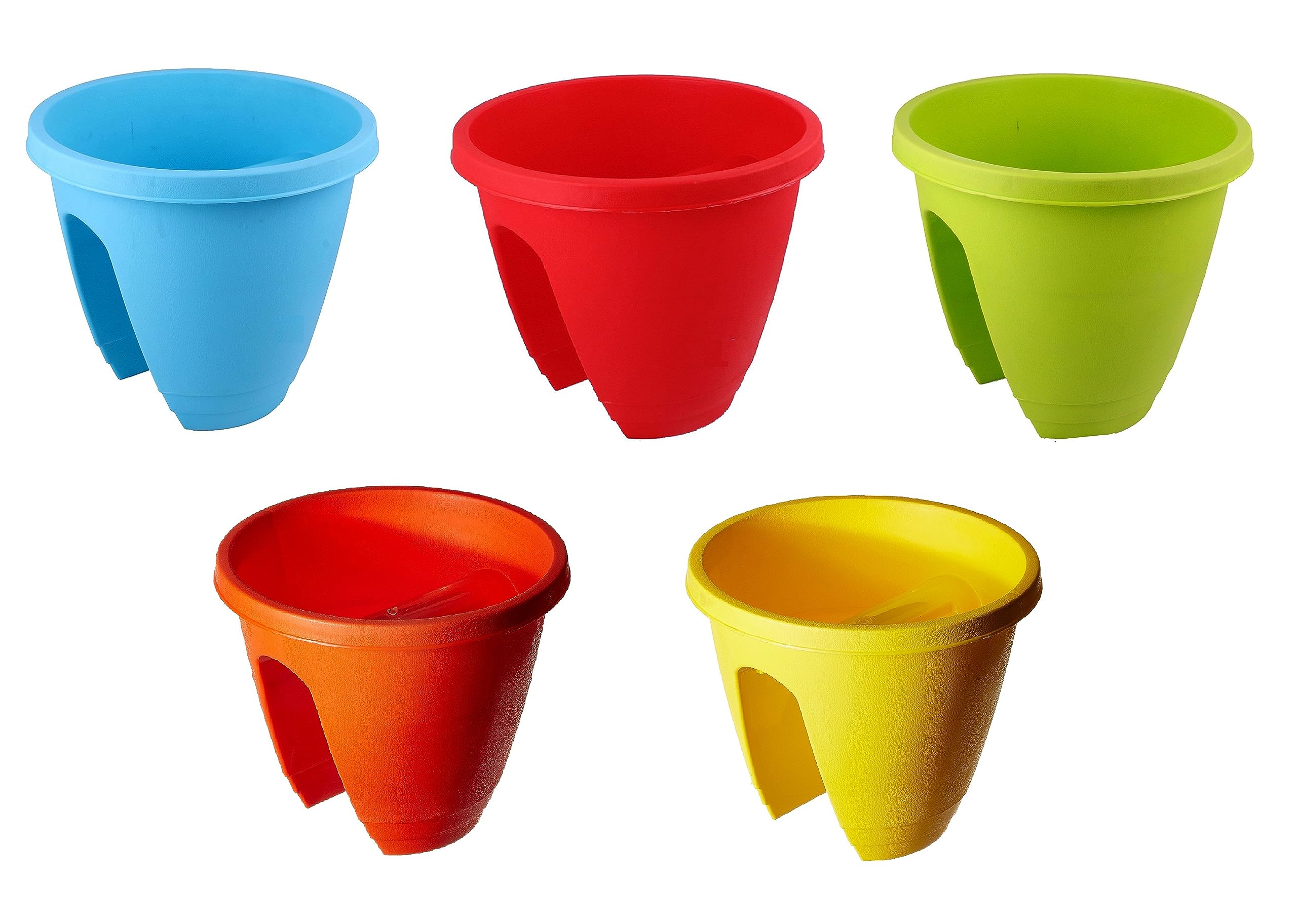 VGreen Garden Outdoor Balcony Railing Planter Set of 3 (30 Cm X 30 Cm X 30 Cm) Multi Colour (B014BSXG0M) Amazon Price History, Amazon Price Tracker