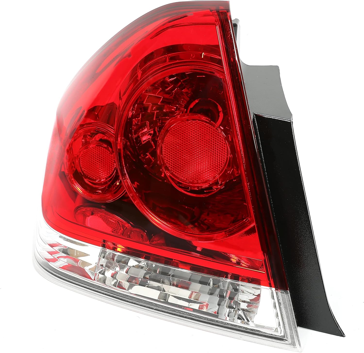 HECASA Halogen Tail Light Compatible with 2006-2016 Chevy Chevrolet Impala Limited Replacement for 25971597 25971598 GM2800193 GM2801193 Pair w/Bulbs