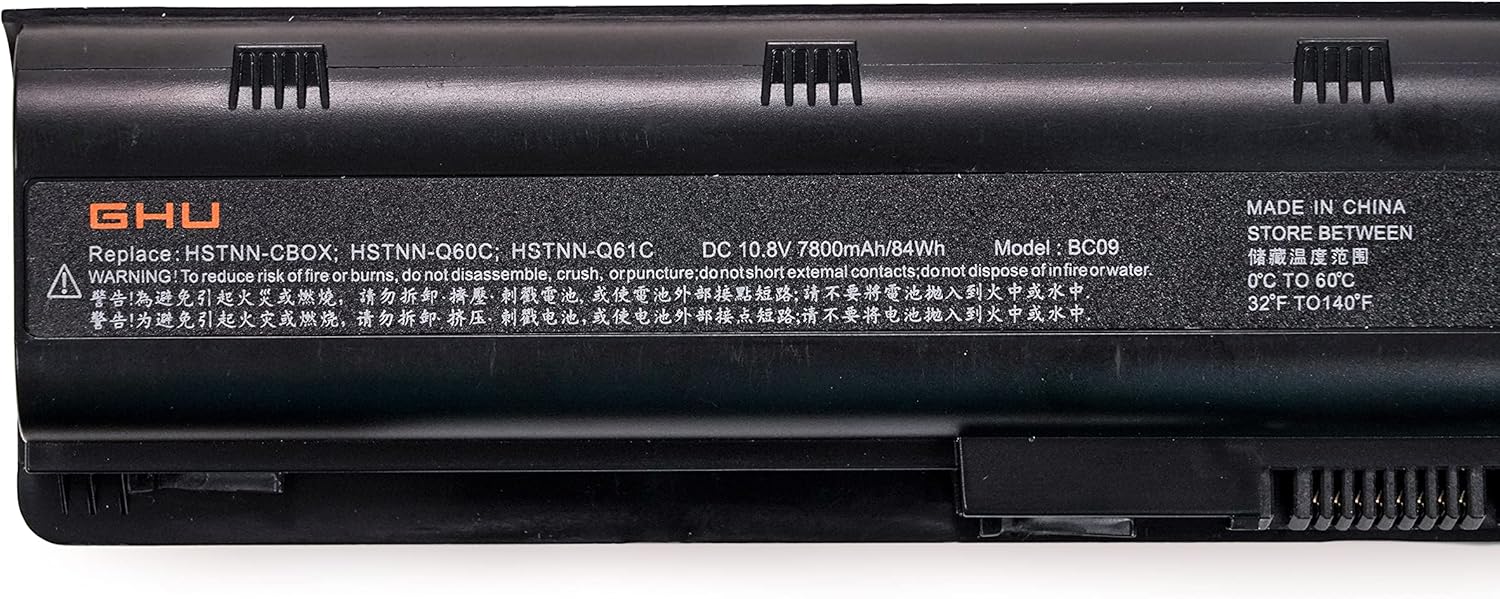 GHU Battery 9-Cell MU09 636631-001 593550-001 Compatible for HP Pavilion DV6 DV6t G4 DM4 M4 G6 G7 9 Cell Black - Image 4