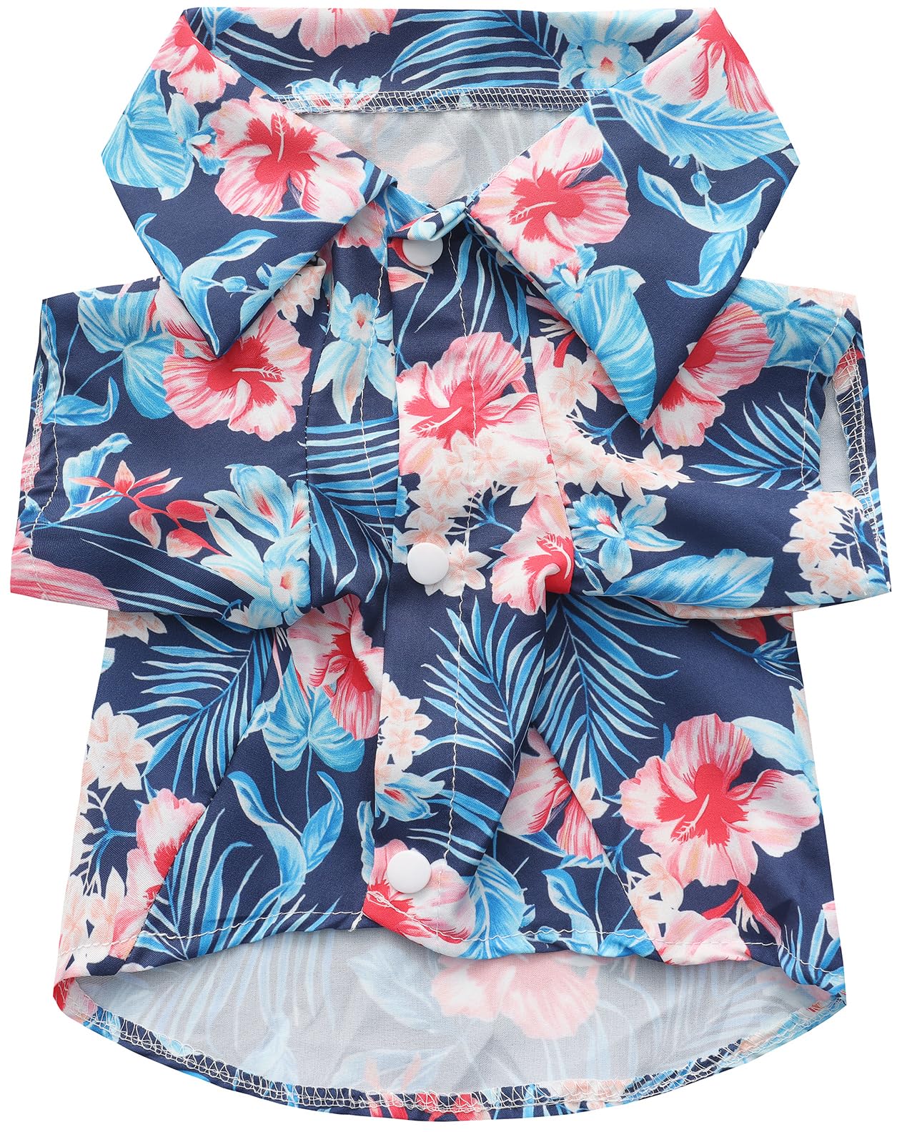 Jaynuier Dog Shirt Hawaii, Hawaiian Dog T-Shirts Style Floral Breathable Cool Clothes Owner and Pet Shirts are Sold Separately