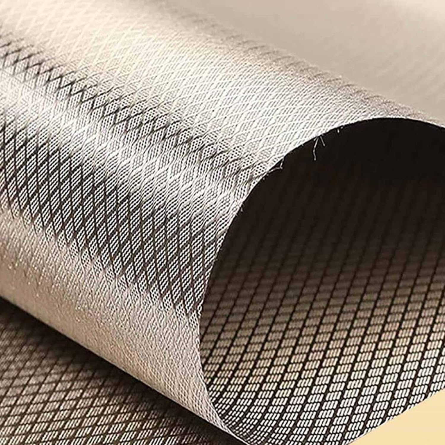 Fabric Military Grade Protection Faraday Fabric WiFi Cell RFID EMF Shielding Conductive Shields RF Signals EMP Protection EMF Blocker from WiFi Cell,silver-5x1.1m