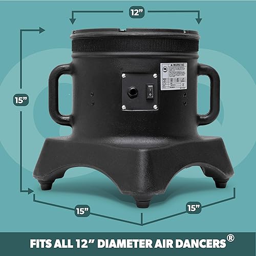 Miniatura 3 de LookOurWay Air Dancers Wacky Waving - Soplador de aire inflable de 1/2 HP resistente a la intemperie para hombre de tubo inflable, se adapta a