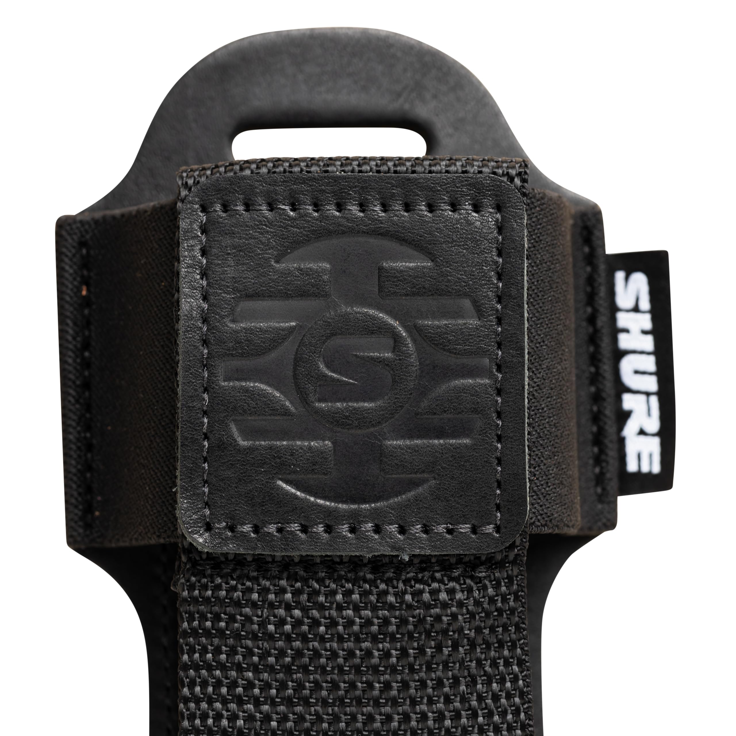 Shure by Gator Wireless Series; Estuche de cuero negro para transmisor wireless Shure Premium; (SH-BODYPACK-PBK-L)