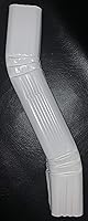 Vista 3 de 3 "-x 4" pulgadas Aluminio-Downspout-A-Style-3-offset - Codos en Zig-Zag Blanco