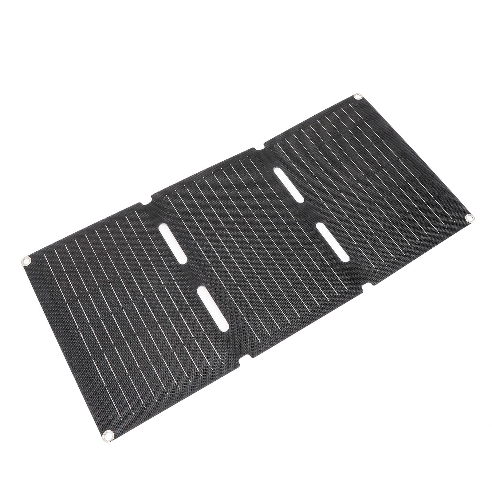 Kit Caricabatterie Portatile Pannello Solare Pieghevole 60W Dual USB per Campeggio Monocristallino Impermeabile